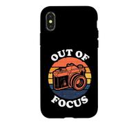 Custodia per iPhone X/XS Photographer Retro Camera Out Of Focus Sunset Design
