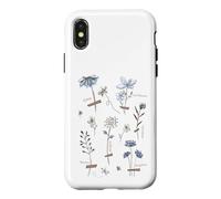 Custodia per iPhone X/XS Pianta questi Save The Bees Botanical Vintage WildFlowers