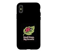 Custodia per iPhone X/XS Piccoli passi, grande crescita coccinella design