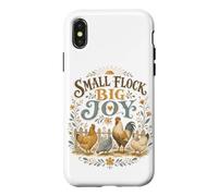 Custodia per iPhone X/XS Piccolo gregge Big Joy Backyard Chicken Farm Amante