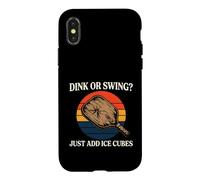 Custodia per iPhone X/XS Pickleball Dink Or Swing Just Add Ice Cubes