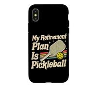 Custodia per iPhone X/XS Pickleball è il mio piano pensionistico giocatori Pickle Ball