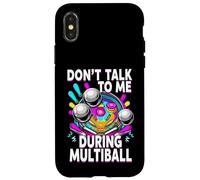 Custodia per iPhone X/XS Pinball Machine Player Don't Talk During Multiball
