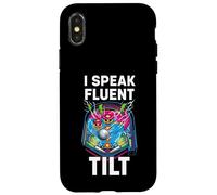 Custodia per iPhone X/XS Pinball Machine Player I Speak Fluent Tilt Arcade