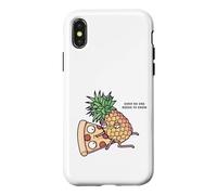 Custodia per iPhone X/XS Pineapple belongs on pizza