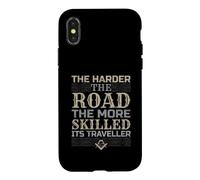 Custodia per iPhone X/XS Più difficile è la strada più abile è il viaggiatore Mason