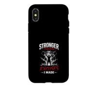 Custodia per iPhone X/XS Piu Forte Dei Miei Alibi Fitness Motivation