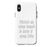 Custodia per iPhone X/XS Piuttosto che essere normale ho deciso di essere felice.
