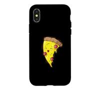 Custodia per iPhone X/XS Pizza Piece è felice Fast Food Stone Oven