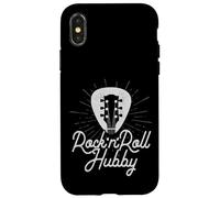 Custodia per iPhone X/XS Plettro per chitarra con logo Rock And Roll Hubby