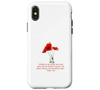 Custodia per iPhone X/XS Poiché tutta la carne è come erba Pietro 1:24-25