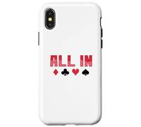 Custodia per iPhone X/XS Poker All in Gioco di Carte