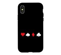 Custodia per iPhone X/XS Poker Simboli semplici
