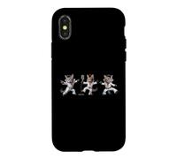 Custodia per iPhone X/XS Pop Dancing Cats: l'icona della musica rock e della cultura pop