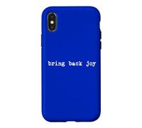 Custodia per iPhone X/XS PORTA BACK JOY Dichiarazione di slogan ottimistico