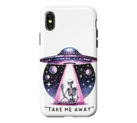 Custodia per iPhone X/XS Portami via scheletro alieno UFO