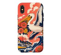 Custodia per iPhone X/XS Porto di Zinnia Pelican