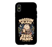 Custodia per iPhone X/XS Possum Plans Zero Panic Umorismo agenda