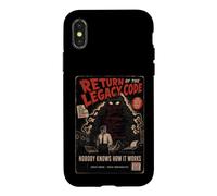 Custodia per iPhone X/XS Poster retrò del film "Return Of The Legacy Code"