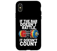 Custodia per iPhone X/XS Powerlifting Gym Humor Heavy Barbell Weightlifting