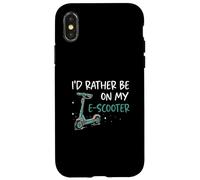 Custodia per iPhone X/XS Preferirei essere sui miei conducenti di biciclette elettriche per veicoli elettrici