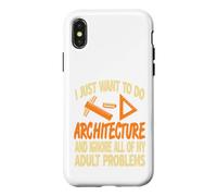 Custodia per iPhone X/XS Preferisco Fare Architettura Non Affrontare Problemi