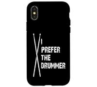 Custodia per iPhone X/XS Preferisco il batterista che amo la band di batteristi
