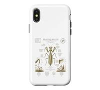 Custodia per iPhone X/XS Pregare Mantide Anatomia Vintage Field Guide Art