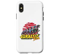 Custodia per iPhone X/XS Prehistoric Bark Dog Evolution Dino Parody Art