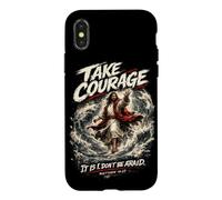 Custodia per iPhone X/XS Prendi Coraggio, Non Temere: Arte Biblica Ispiratrice