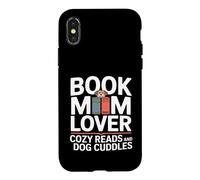 Custodia per iPhone X/XS Prenota Mom Lover Cozy Reads And Dog Cuddles