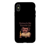 Custodia per iPhone X/XS Prenota Nerd Humor Fiction Fuga Burnout Bibliophile Vibes