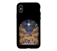 Custodia per iPhone X/XS Presepe portoricano con design natalizio