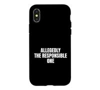 Custodia per iPhone X/XS Presumibilmente il viaggiatore responsabile della squadra delle vacanze