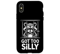 Custodia per iPhone X/XS Procione divertente è diventato troppo stupido umoristico prigione dicendo