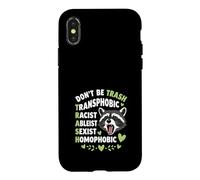 Custodia per iPhone X/XS Procione Don't Be TRASH LGBTQ Uguaglianza Design