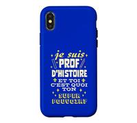 Custodia per iPhone X/XS Professore Di Storia e Tu qual è il tuo Superpotere