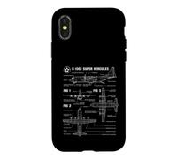 Custodia per iPhone X/XS Progetto militare americano C-130J Super Hercules