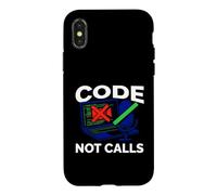 Custodia per iPhone X/XS Programmer Code Not Calls Introvert Developer