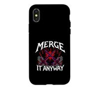 Custodia per iPhone X/XS Programmer Humor Merge It Anyway Developer