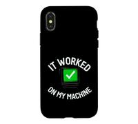 Custodia per iPhone X/XS Programmer It Worked On My Machine Coding Joke