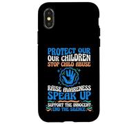 Custodia per iPhone X/XS Proteggi i nostri figli Stop al sostegno degli abusi sui minori