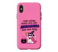 Custodia per iPhone X/XS Proteggi il tuo gatto magico