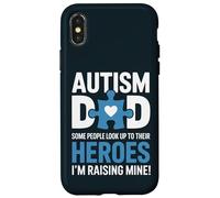 Custodia per iPhone X/XS Proud Autism Dad - Raising My Hero Awareness Father Papa