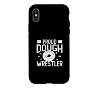 Custodia per iPhone X/XS Proud Dough Wrestler Funny Bread Rolls Un amante dei bagel polacchi