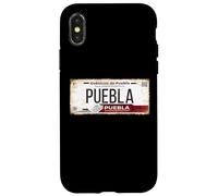 Custodia per iPhone X/XS Puebla Mexico License Plate Mexican Travel Vacation Beach