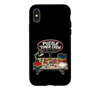Custodia per iPhone X/XS PUZZLE TIMER CREW a Tempo Squadra Velocità