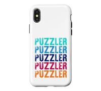 Custodia per iPhone X/XS Puzzler - Colorato