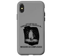 Custodia per iPhone X/XS Qualcuno Cool Waddles In Penguin Confidence