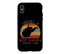 Custodia per iPhone X/XS Qualcuno in West Virginia ama voi Vintage State Retro
